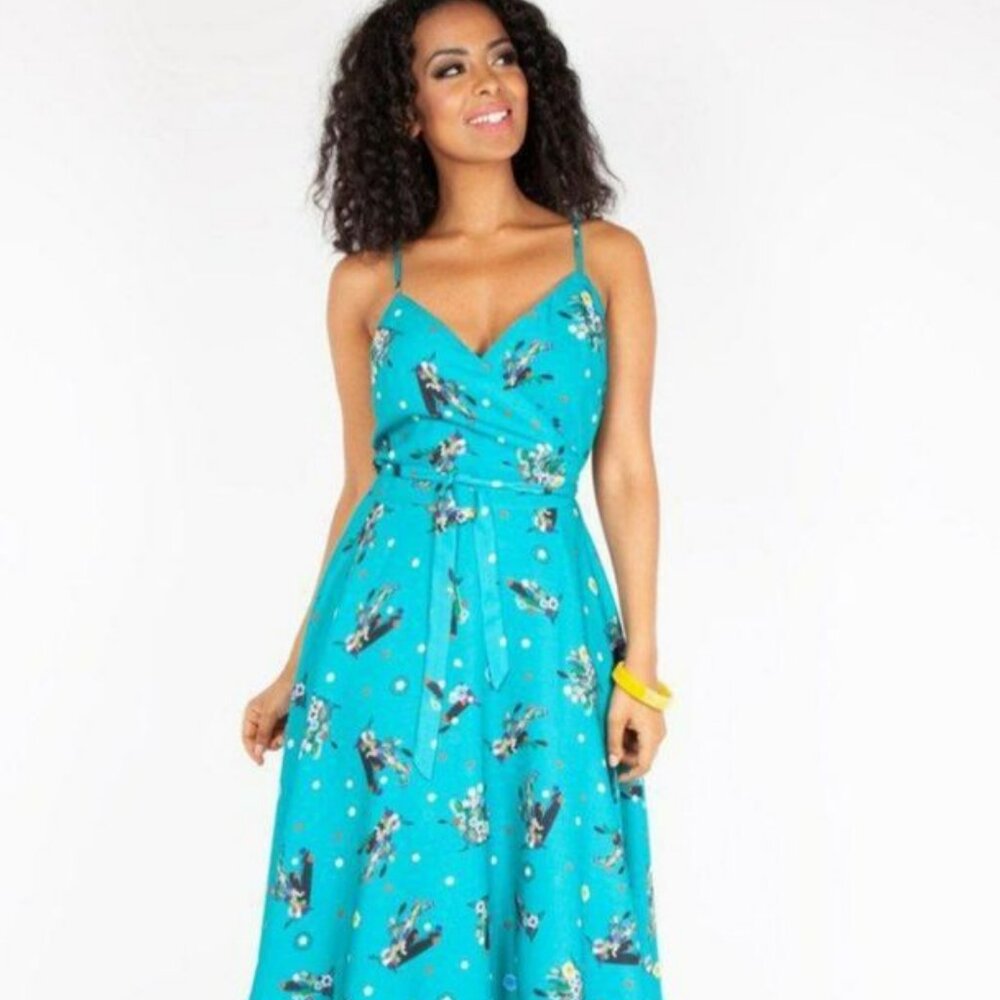 Voodoo Vixen Iris Cactus Wrap Dress
